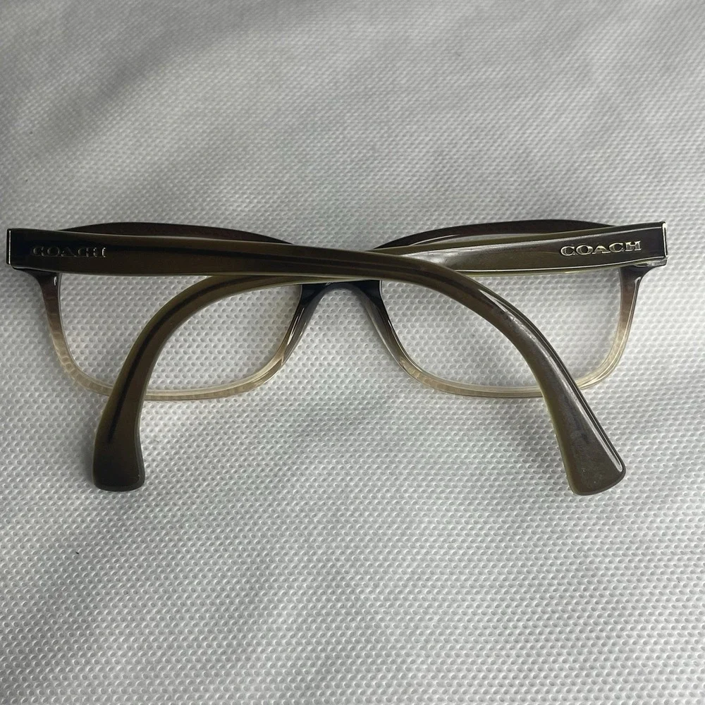 Coach  Square Olive Brown Gradient Glasses Frame ONLY HC6089  5400 51-16-135